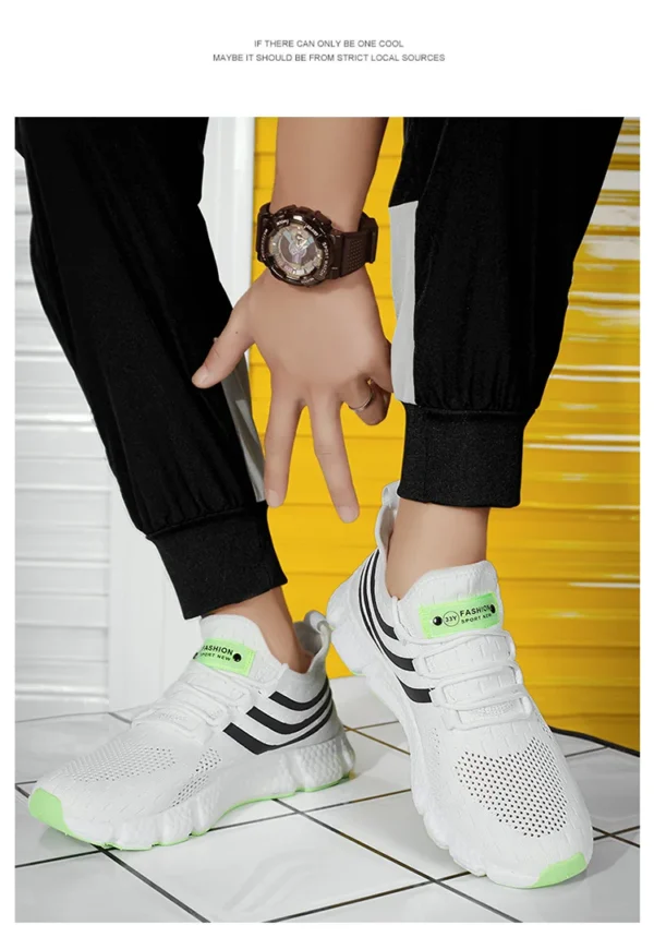 New Men's Sneakers Thick Sole Comfortable Casual Shoes Men Breathable Running Shoes Summer Man Tennis Shoes Large Size Men Shoe - Image 23