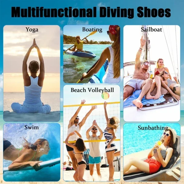 1 Pair Mens Womens Water Shoes Barefoot Beach Pool Shoes Quick-Dry Aqua Yoga Socks for Surf Swim Water Sport - Image 6