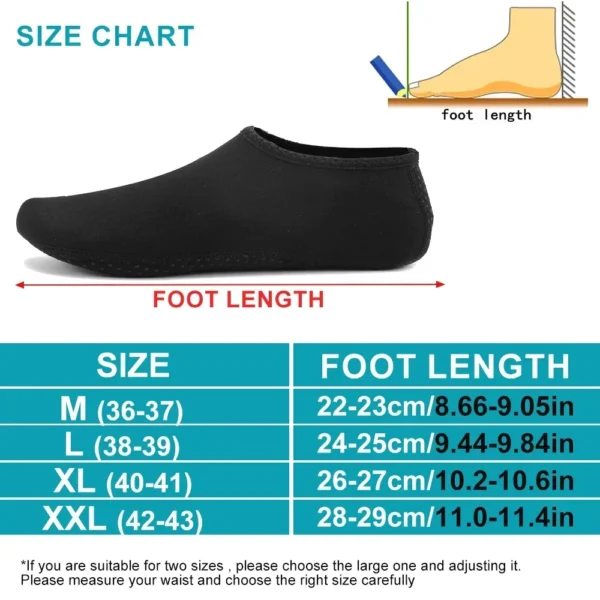 1 Pair Mens Womens Water Shoes Barefoot Beach Pool Shoes Quick-Dry Aqua Yoga Socks for Surf Swim Water Sport - Image 5