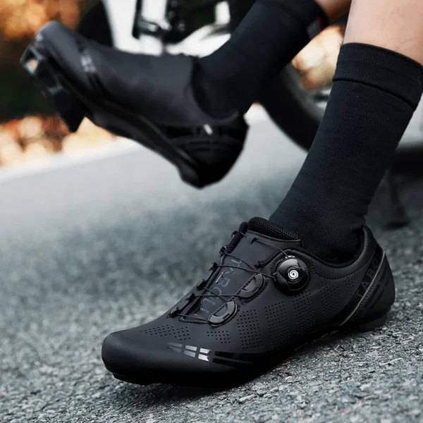LiXingMing Cycling Shoes Road Bike Men Racing Contest Self-Locking Speed Bicycle Sneakers Women Spd Cleats Cycling Footwear - Image 5