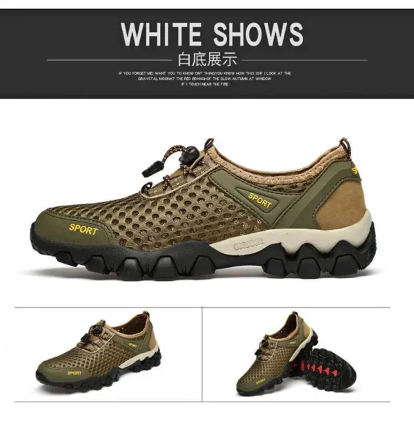 Men's Fishing Shoes Summer Casual Wading Shoes Thick-soled Non-slip Hiking Shoes for Men Breathable Tenis Barefoot Sneakers - Image 28