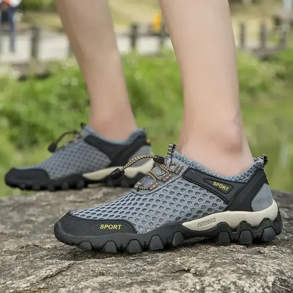 Men's Fishing Shoes Summer Casual Wading Shoes Thick-soled Non-slip Hiking Shoes for Men Breathable Tenis Barefoot Sneakers - Image 4