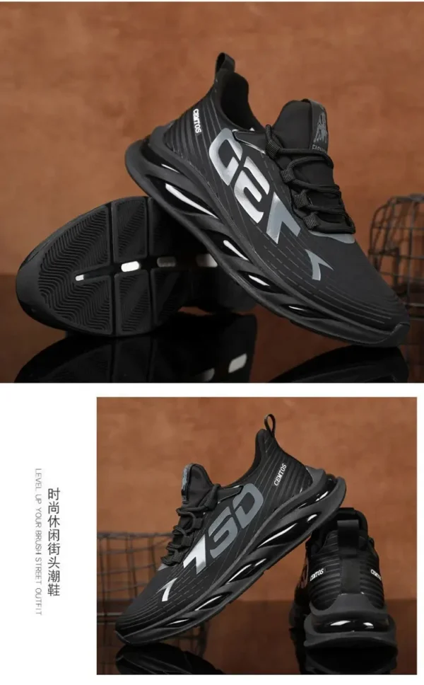 2024 Men's Sports and Casual Shoes Summer Fashion New Shoes Round Toe Black Spring Men's Shoes - Image 28