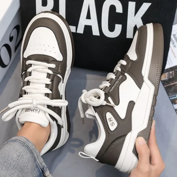 Men's Sneakers New Breathable Mesh Running Shoes Trendy Chunky Vulcanized Shoes 2025 Summer Mesh Breathable Tennis Shoes for Men - Image 2