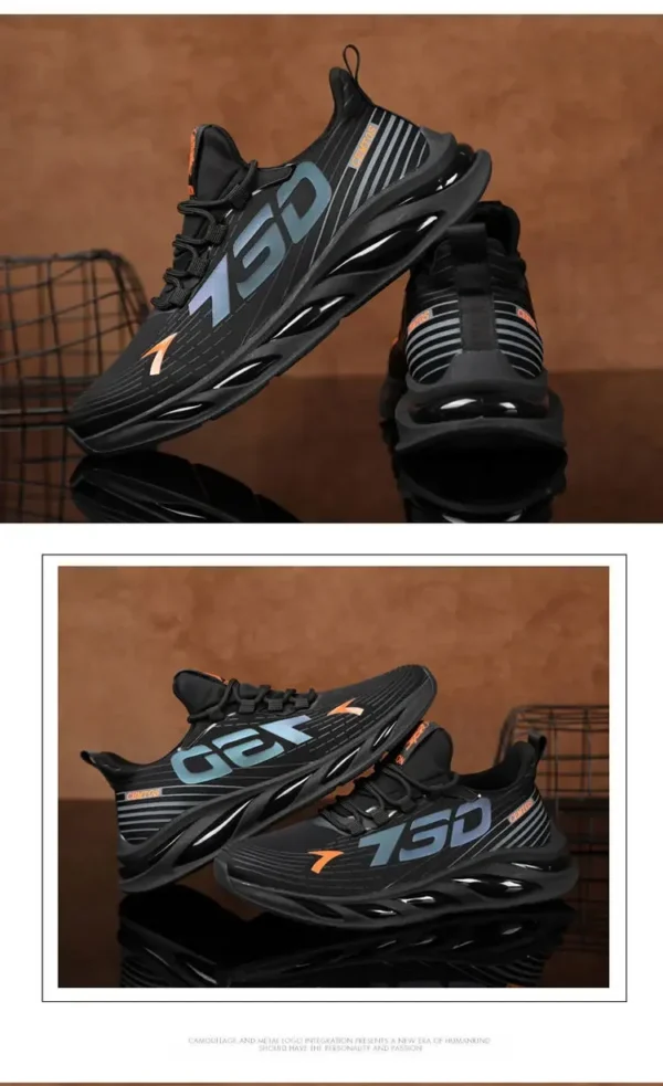 2024 Men's Sports and Casual Shoes Summer Fashion New Shoes Round Toe Black Spring Men's Shoes - Image 24
