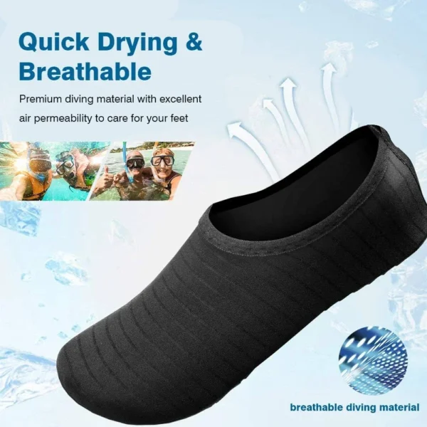 1 Pair Mens Womens Water Shoes Barefoot Beach Pool Shoes Quick-Dry Aqua Yoga Socks for Surf Swim Water Sport - Image 12