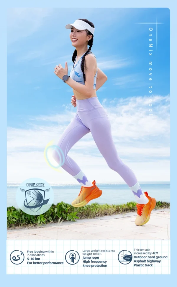 ONEMIX New Cushioning Running Shoes For Men Suitable Heavy Runners Lace Up Sports Women Non-slip Outdoor Athletic Male Sneakers - Image 18