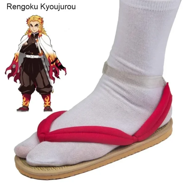 Hot Anime Demon Slayer Kimetsu No Yaiba Cosplay Accessories Kamado Nezuko Cosplay Clogs Kimono Flip-flops Geta Slippers Shoes - Image 10