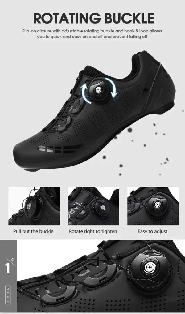 LiXingMing Cycling Shoes Road Bike Men Racing Contest Self-Locking Speed Bicycle Sneakers Women Spd Cleats Cycling Footwear - Image 14