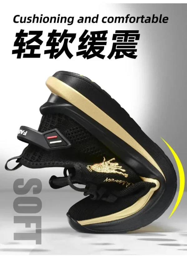 2024 Men's Sports and Casual Shoes Summer Fashion New Shoes Round Toe Black Spring Men's Shoes - Image 19