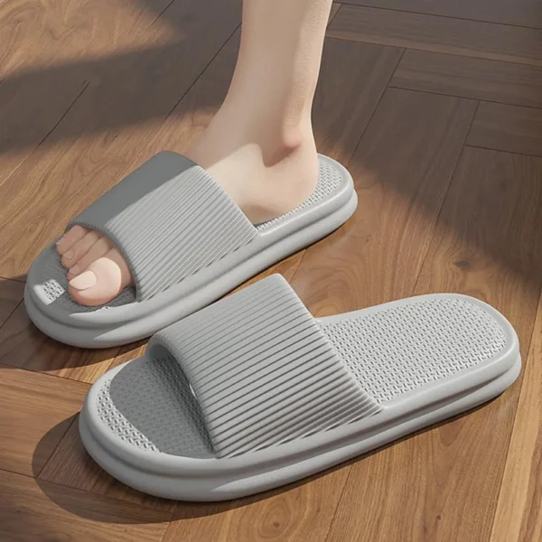 Unisex Summer Slippers Men Women Home Non Slip Bathroom Slides Flops Couples Slippers Outdoor Beach Sandals Bathroom Home Shoes - Image 6