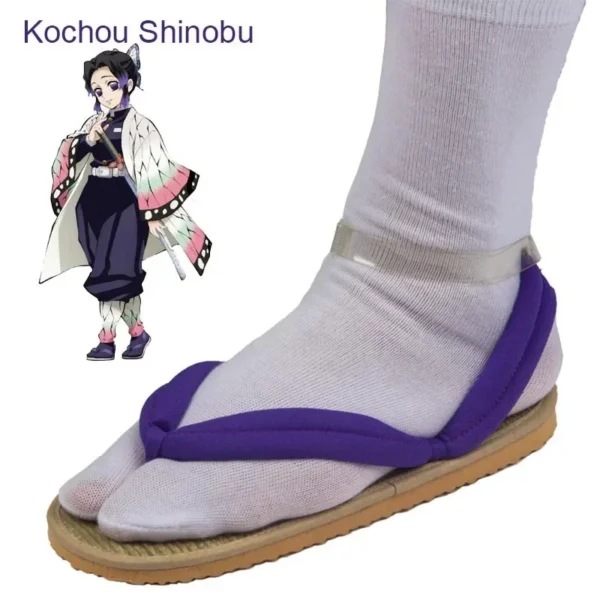 Hot Anime Demon Slayer Kimetsu No Yaiba Cosplay Accessories Kamado Nezuko Cosplay Clogs Kimono Flip-flops Geta Slippers Shoes - Image 11