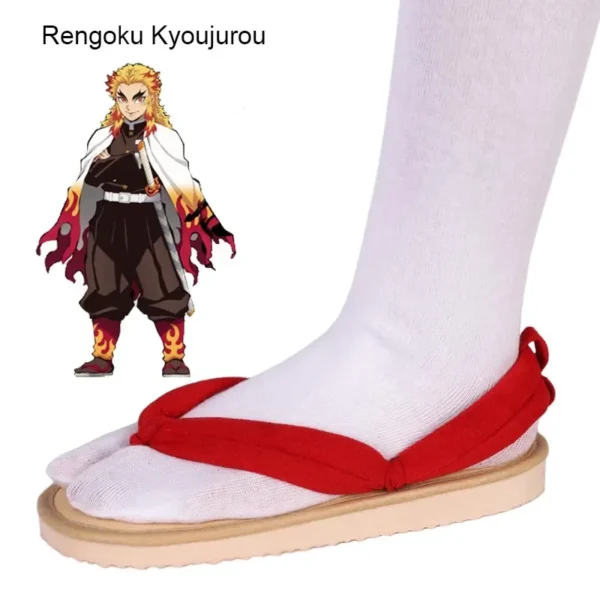Hot Anime Demon Slayer Kimetsu No Yaiba Cosplay Accessories Kamado Nezuko Cosplay Clogs Kimono Flip-flops Geta Slippers Shoes - Image 29