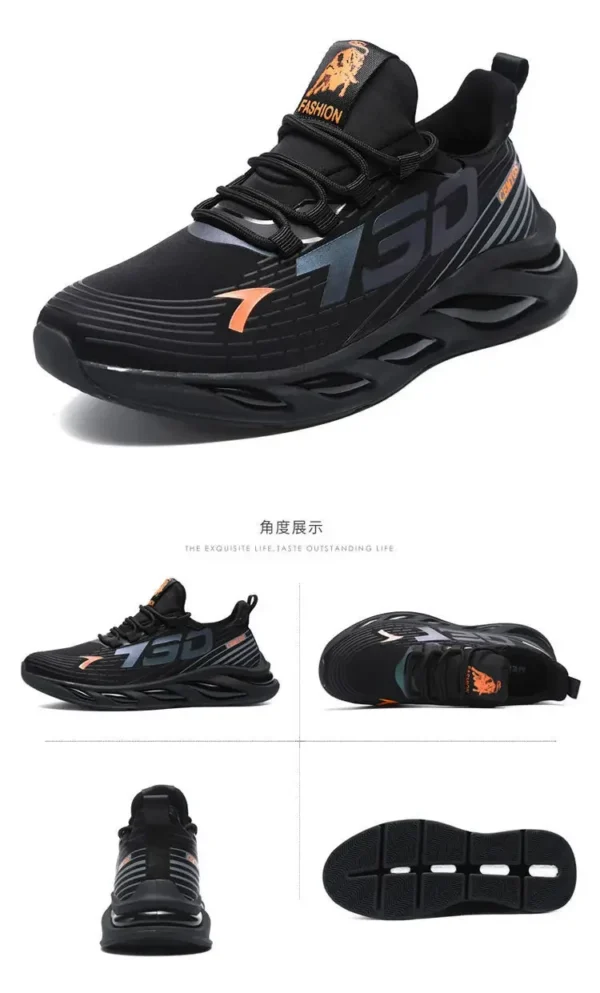 2024 Men's Sports and Casual Shoes Summer Fashion New Shoes Round Toe Black Spring Men's Shoes - Image 29