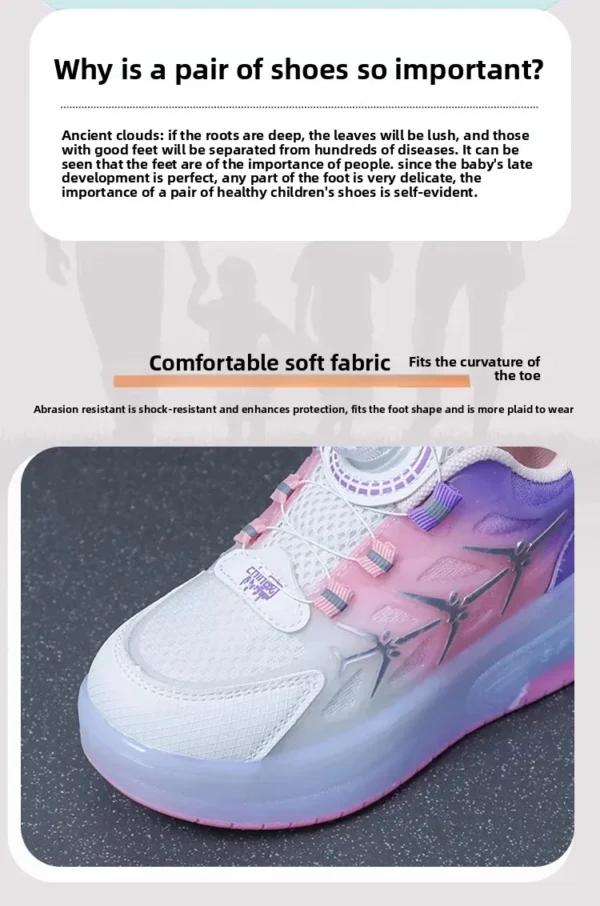 Glowing Roller Blades Sport Shoes Casual Summer Trendy Transportation Inline Skates Fashionable All-Match Light-Up Sneakers - Image 13