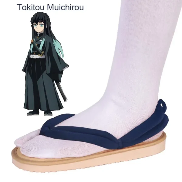 Hot Anime Demon Slayer Kimetsu No Yaiba Cosplay Accessories Kamado Nezuko Cosplay Clogs Kimono Flip-flops Geta Slippers Shoes - Image 30