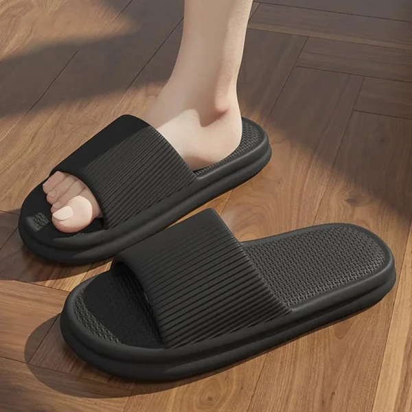 Unisex Summer Slippers Men Women Home Non Slip Bathroom Slides Flops Couples Slippers Outdoor Beach Sandals Bathroom Home Shoes - Image 26