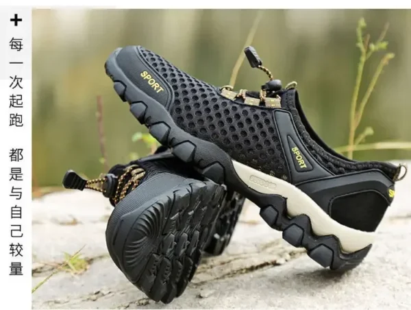 Men's Fishing Shoes Summer Casual Wading Shoes Thick-soled Non-slip Hiking Shoes for Men Breathable Tenis Barefoot Sneakers - Image 24