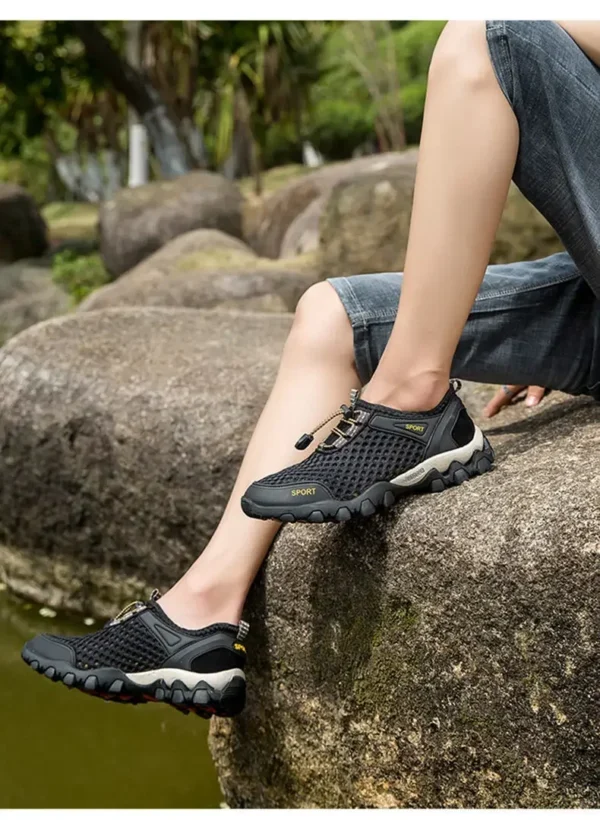 Men's Fishing Shoes Summer Casual Wading Shoes Thick-soled Non-slip Hiking Shoes for Men Breathable Tenis Barefoot Sneakers - Image 21