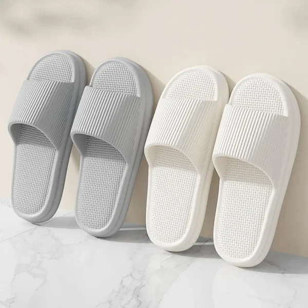 Unisex Summer Slippers Men Women Home Non Slip Bathroom Slides Flops Couples Slippers Outdoor Beach Sandals Bathroom Home Shoes - Image 21
