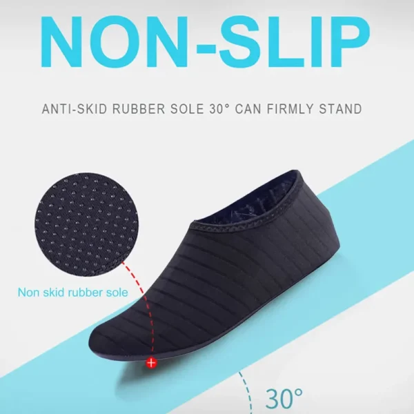 1 Pair Mens Womens Water Shoes Barefoot Beach Pool Shoes Quick-Dry Aqua Yoga Socks for Surf Swim Water Sport - Image 11