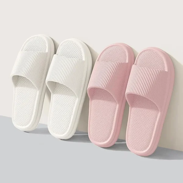 Unisex Summer Slippers Men Women Home Non Slip Bathroom Slides Flops Couples Slippers Outdoor Beach Sandals Bathroom Home Shoes - Image 5