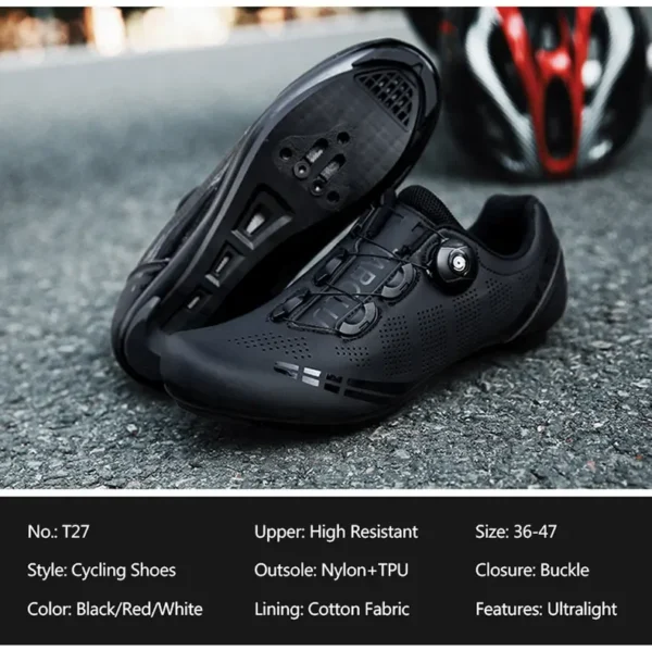 LiXingMing Cycling Shoes Road Bike Men Racing Contest Self-Locking Speed Bicycle Sneakers Women Spd Cleats Cycling Footwear - Image 13