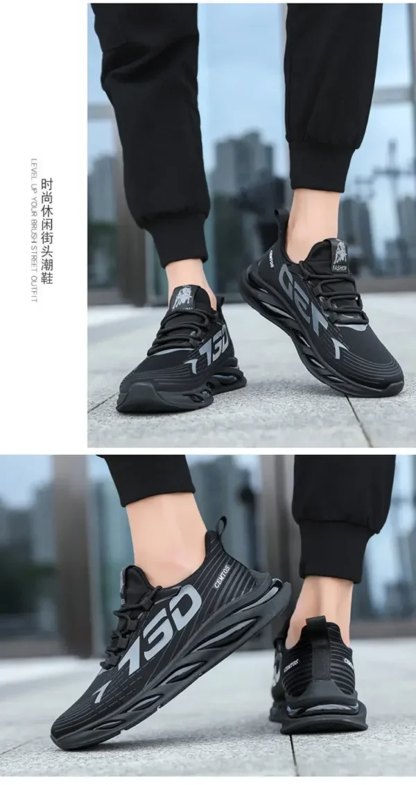 2024 Men's Sports and Casual Shoes Summer Fashion New Shoes Round Toe Black Spring Men's Shoes - Image 26