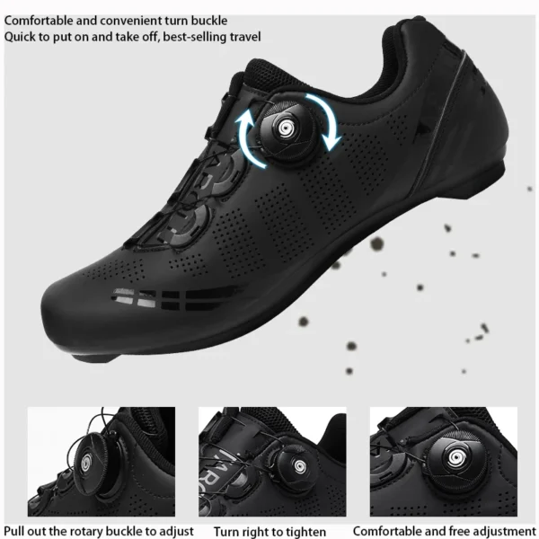 LiXingMing Cycling Shoes Road Bike Men Racing Contest Self-Locking Speed Bicycle Sneakers Women Spd Cleats Cycling Footwear - Image 3