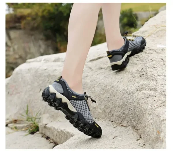 Men's Fishing Shoes Summer Casual Wading Shoes Thick-soled Non-slip Hiking Shoes for Men Breathable Tenis Barefoot Sneakers - Image 15