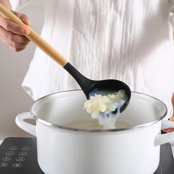12Pcs Silicone Cooking Utensils Set For Non-stick Cookware Black Kitchen Cuisine Outils Cookware Heat Resistant Accessoires - Image 22
