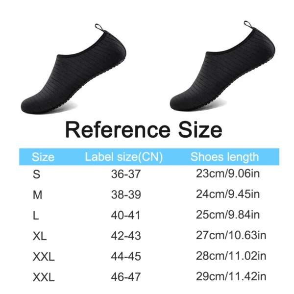 1Pair Wading Shoes Quick-drying Beach Barefoot Shoes Men Women Anti-slip Swimming Slippers Seaside Sports Sneakers Diving Socks - Image 12