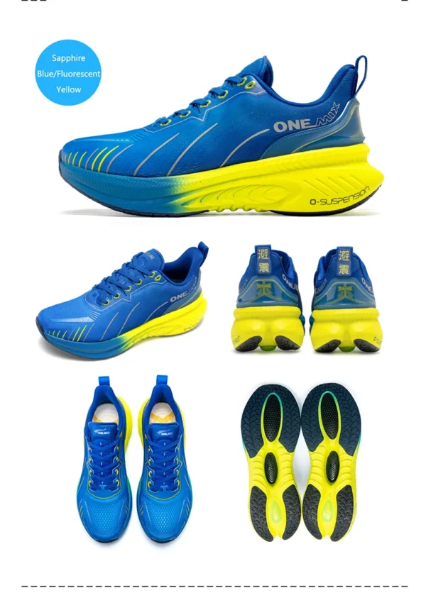 ONEMIX New Cushioning Running Shoes For Men Suitable Heavy Runners Lace Up Sports Women Non-slip Outdoor Athletic Male Sneakers - Image 39