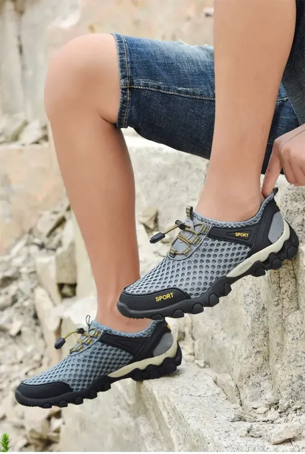 Men's Fishing Shoes Summer Casual Wading Shoes Thick-soled Non-slip Hiking Shoes for Men Breathable Tenis Barefoot Sneakers - Image 30