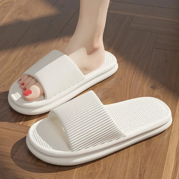 Unisex Summer Slippers Men Women Home Non Slip Bathroom Slides Flops Couples Slippers Outdoor Beach Sandals Bathroom Home Shoes - Image 27