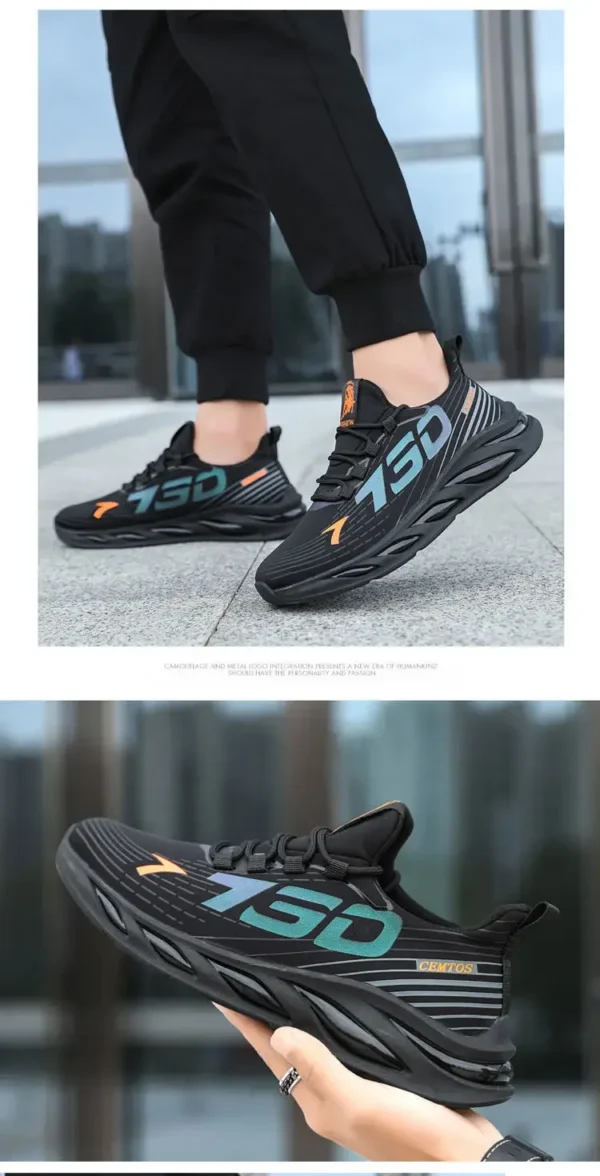 2024 Men's Sports and Casual Shoes Summer Fashion New Shoes Round Toe Black Spring Men's Shoes - Image 22