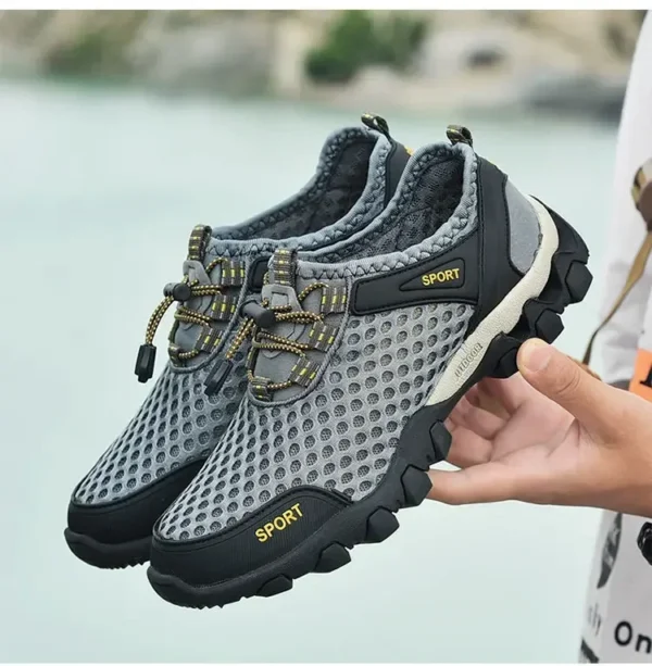 Men's Fishing Shoes Summer Casual Wading Shoes Thick-soled Non-slip Hiking Shoes for Men Breathable Tenis Barefoot Sneakers - Image 16