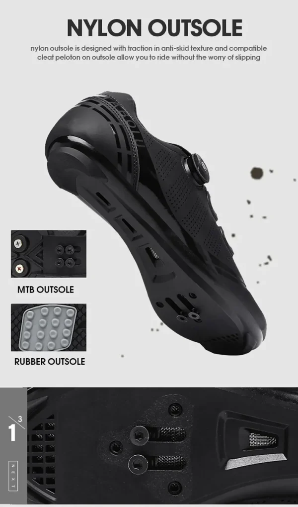 LiXingMing Cycling Shoes Road Bike Men Racing Contest Self-Locking Speed Bicycle Sneakers Women Spd Cleats Cycling Footwear - Image 16