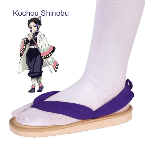 Hot Anime Demon Slayer Kimetsu No Yaiba Cosplay Accessories Kamado Nezuko Cosplay Clogs Kimono Flip-flops Geta Slippers Shoes - Image 25
