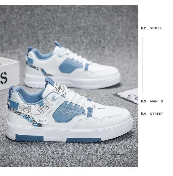 Men's shoes 2025 summer new breathable white shoes men's trendy and versatile thick soled sports board shoes trendy shoes - Image 28