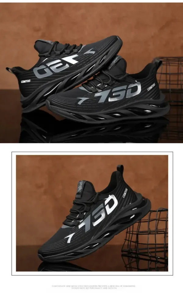 2024 Men's Sports and Casual Shoes Summer Fashion New Shoes Round Toe Black Spring Men's Shoes - Image 27