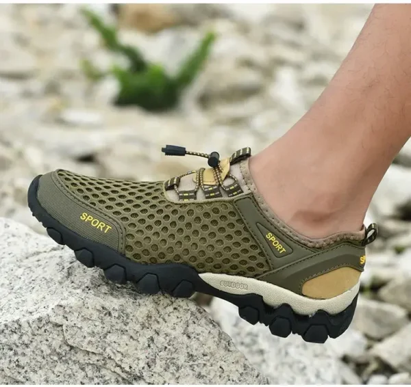 Men's Fishing Shoes Summer Casual Wading Shoes Thick-soled Non-slip Hiking Shoes for Men Breathable Tenis Barefoot Sneakers - Image 19