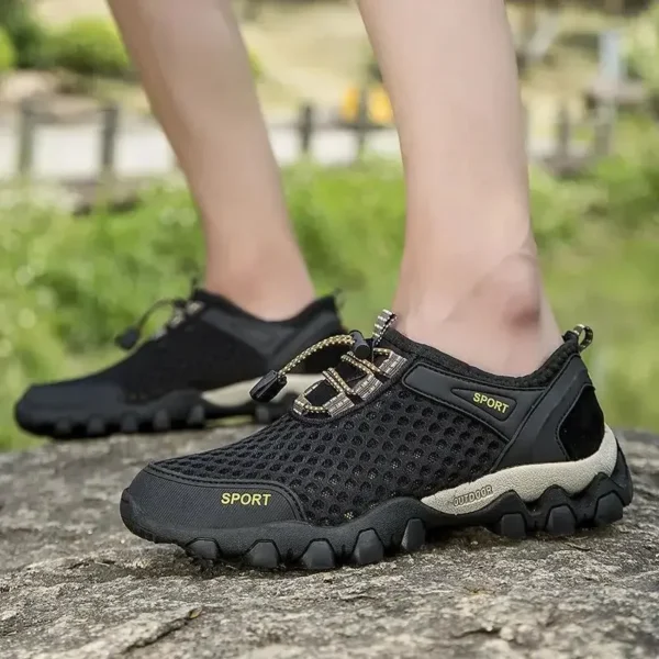 Men's Fishing Shoes Summer Casual Wading Shoes Thick-soled Non-slip Hiking Shoes for Men Breathable Tenis Barefoot Sneakers - Image 6