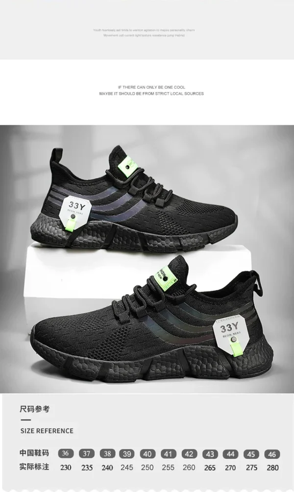 New Men's Sneakers Thick Sole Comfortable Casual Shoes Men Breathable Running Shoes Summer Man Tennis Shoes Large Size Men Shoe - Image 17