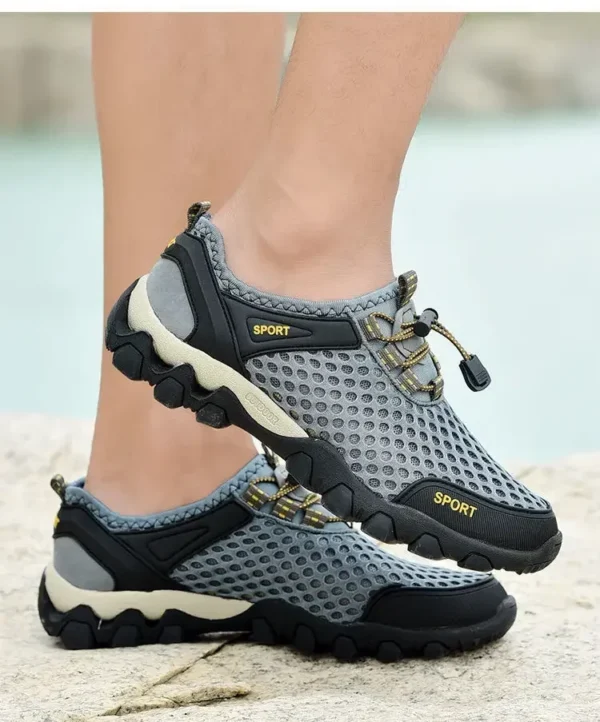 Men's Fishing Shoes Summer Casual Wading Shoes Thick-soled Non-slip Hiking Shoes for Men Breathable Tenis Barefoot Sneakers - Image 31
