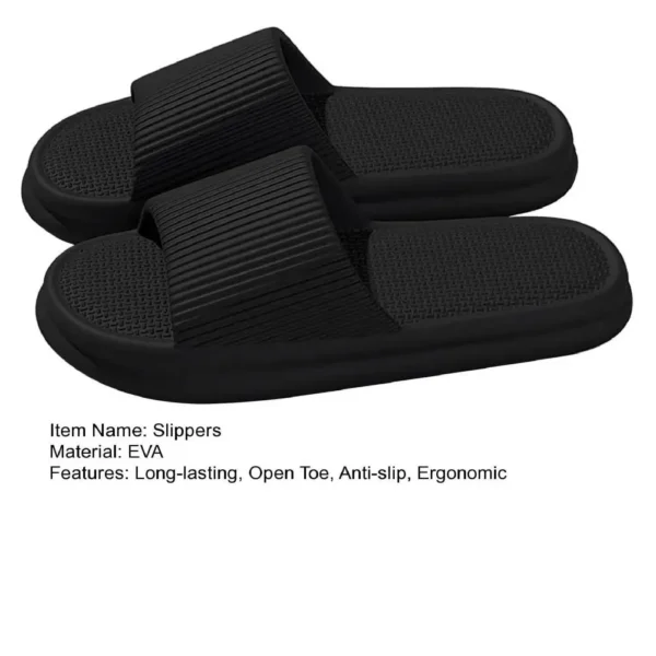 Unisex Summer Slippers Men Women Home Non Slip Bathroom Slides Flops Couples Slippers Outdoor Beach Sandals Bathroom Home Shoes - Image 32