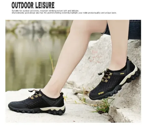 Men's Fishing Shoes Summer Casual Wading Shoes Thick-soled Non-slip Hiking Shoes for Men Breathable Tenis Barefoot Sneakers - Image 26