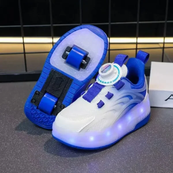 Glowing Roller Blades Sport Shoes Casual Summer Trendy Transportation Inline Skates Fashionable All-Match Light-Up Sneakers - Image 9