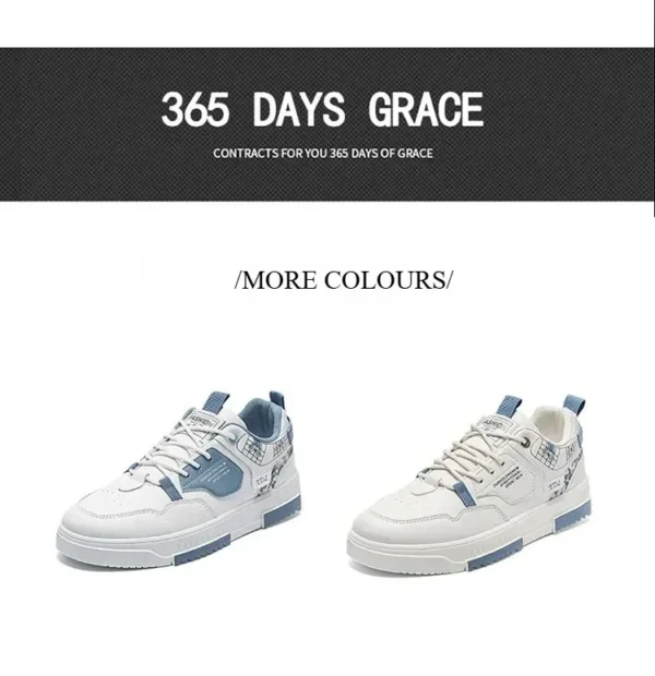 Men's shoes 2025 summer new breathable white shoes men's trendy and versatile thick soled sports board shoes trendy shoes - Image 12