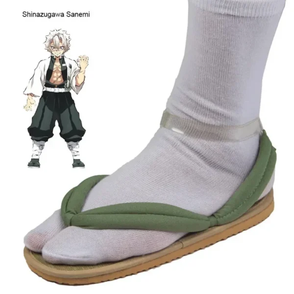 Hot Anime Demon Slayer Kimetsu No Yaiba Cosplay Accessories Kamado Nezuko Cosplay Clogs Kimono Flip-flops Geta Slippers Shoes - Image 16